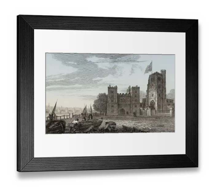 Framed Print : Old London, Lambeth Palace, 1810