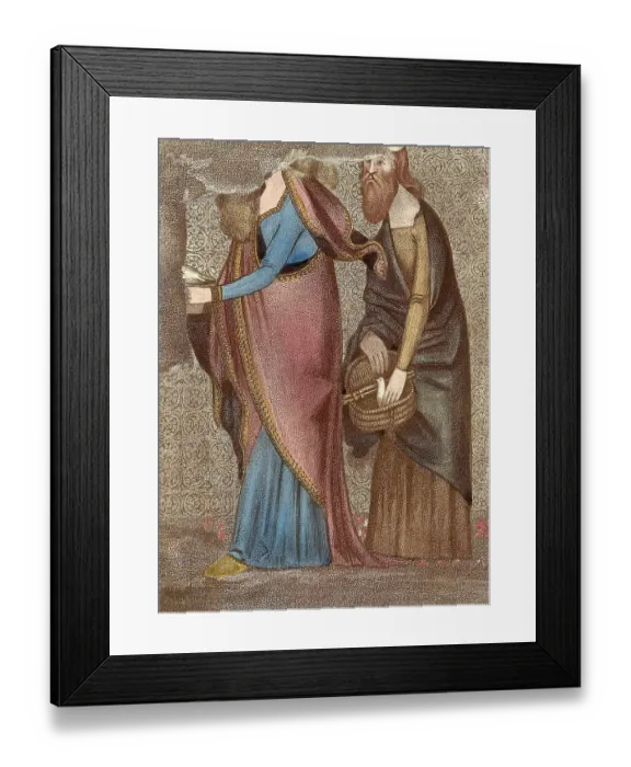Framed Print : Sample of painting from St Stephen's Chapel