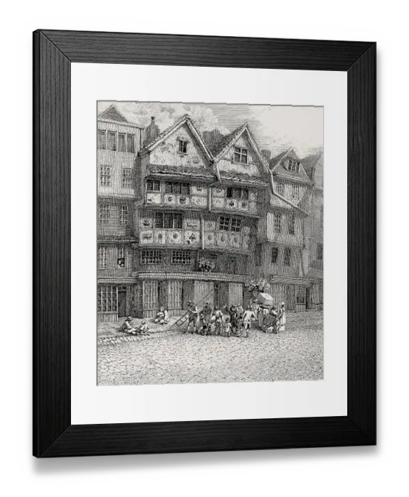 Framed Print : Duke de Sully's House, Durham House