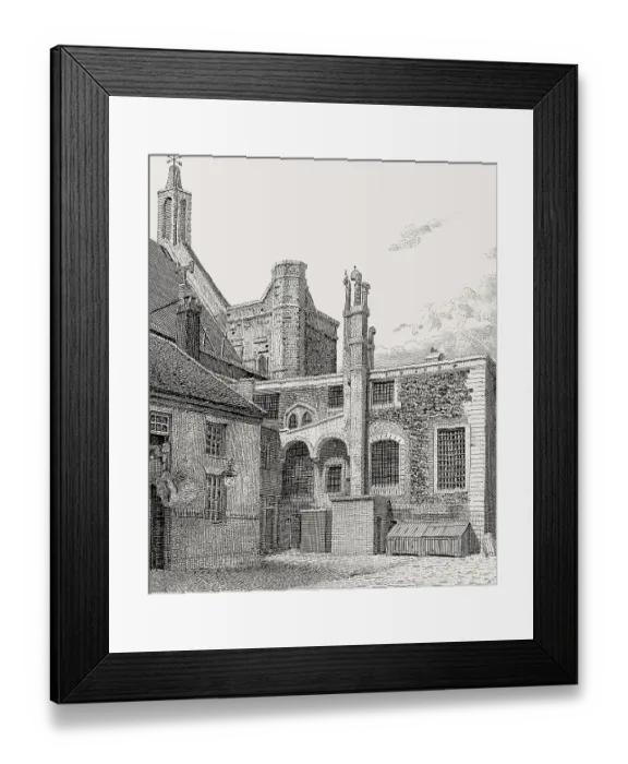 Framed Print : The Speaker's Court yard from the south west