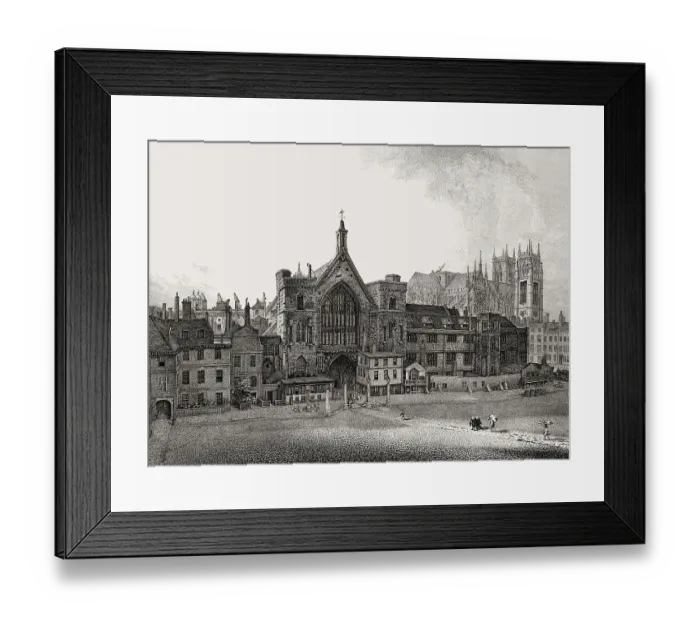 Framed Print : Buildings on the south side of New Palace Yard