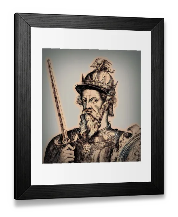 Framed Print : William I, ca. 1028, 1087, known as William the Conqueror