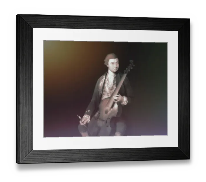 Framed Print : Carl Friedrich Abel, 1723 - 1787 Framed Print : Carl Friedrich Abel, 1723 - 1787