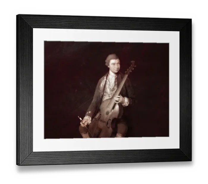 Framed Print : Carl Friedrich Abel, 1723 - 1787 Framed Print : Carl Friedrich Abel, 1723 - 1787