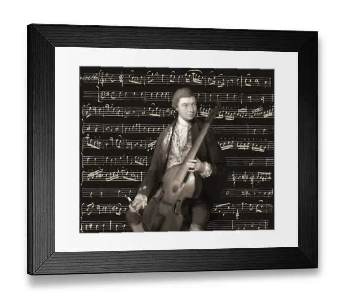 Framed Print : Carl Friedrich Abel, 1723  - 1787