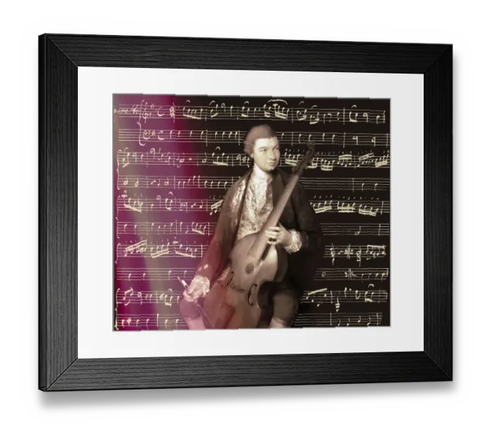 Framed Print : Carl Friedrich Abel, 1723  - 1787