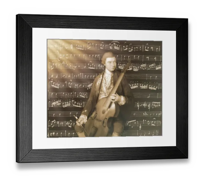 Framed Print : Carl Friedrich Abel, 1723 - 1787 Framed Print : Carl Friedrich Abel, 1723 - 1787
