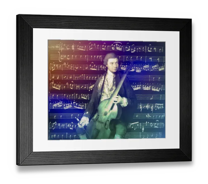 Framed Print : Carl Friedrich Abel, 1723 - 1787 Framed Print : Carl Friedrich Abel, 1723 - 1787