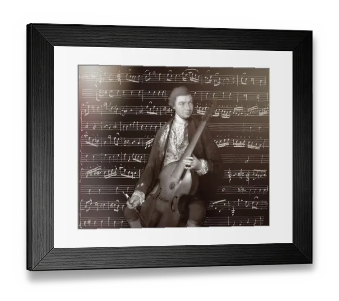 Framed Print : Carl Friedrich Abel, 1723  - 1787