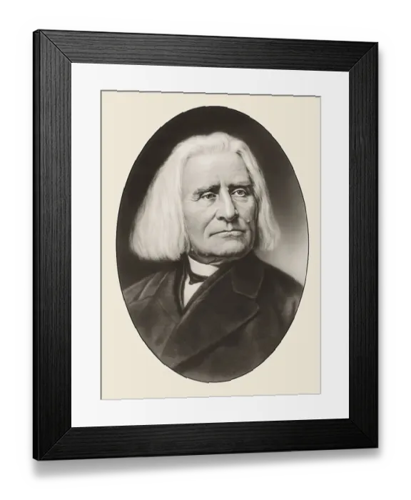 Framed Print : Portrait of Franz Liszt, 1811-1886