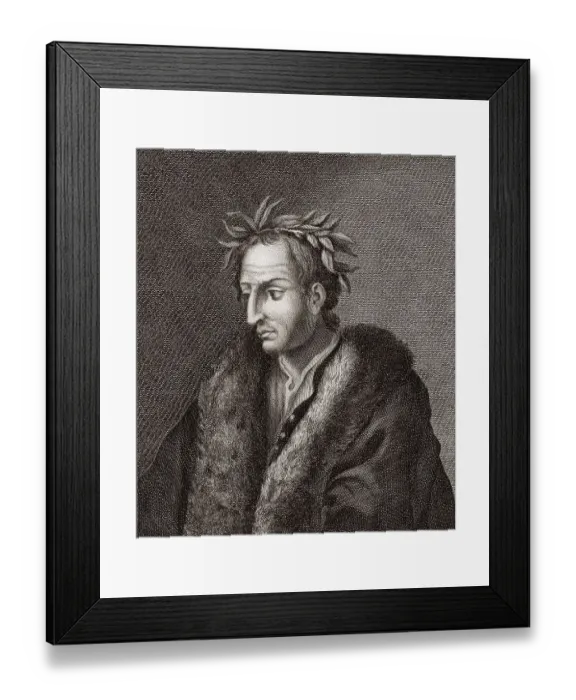 Framed Print : Bernardo Accolti, 1465 - 1536, an Italian poet