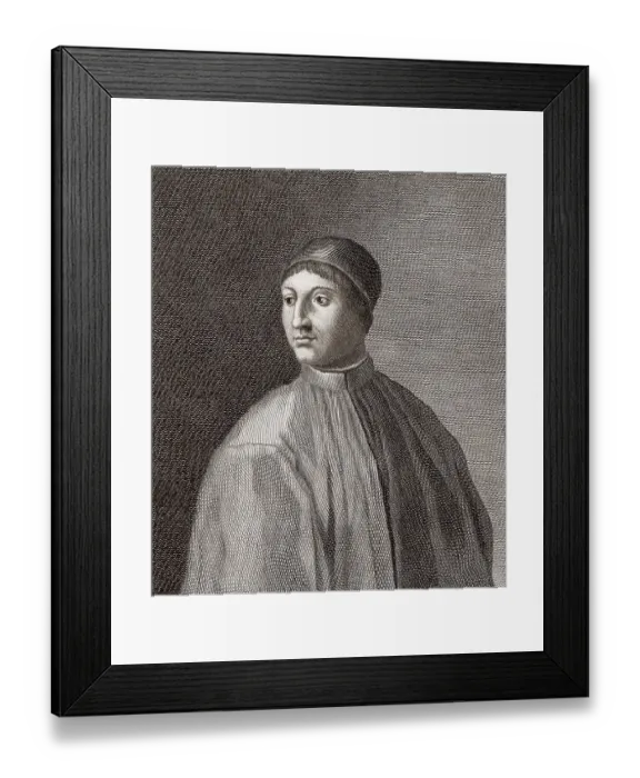 Framed Print : Agnolo Ambrogini, nickname Poliziano Framed Print : Agnolo Ambrogini, nickname Poliziano