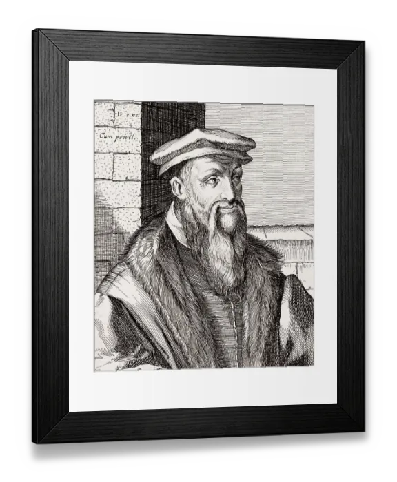 Framed Print : Celio Secondo Curione, 1503 - 1569 Framed Print : Celio Secondo Curione, 1503 - 1569
