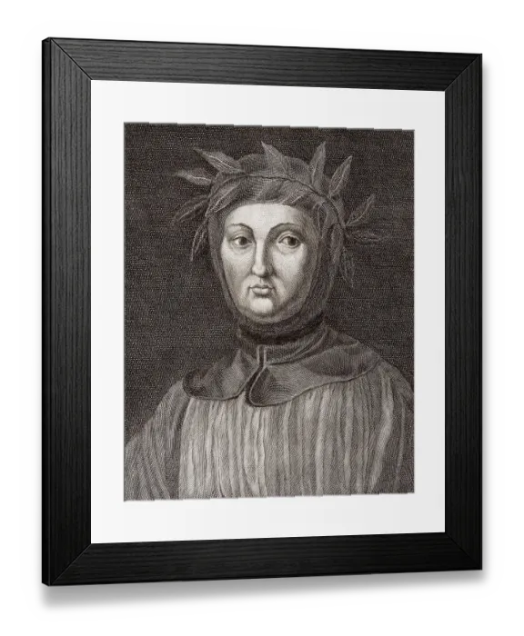 Framed Print : Francesco Petrarca or Petrarch