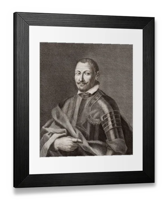 Framed Print : Jacopo Inghirami, 1565 - 1624, admiral of the Grand Duchy of Tuscany