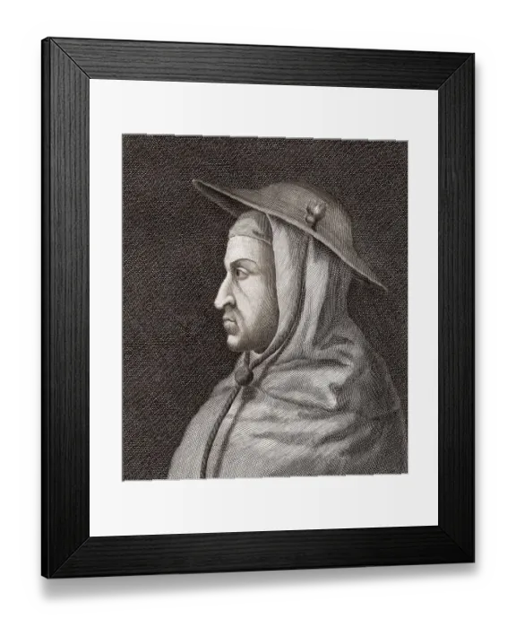 Framed Print : Luca Manzuoli da Pontorno, 1332 - 1411
