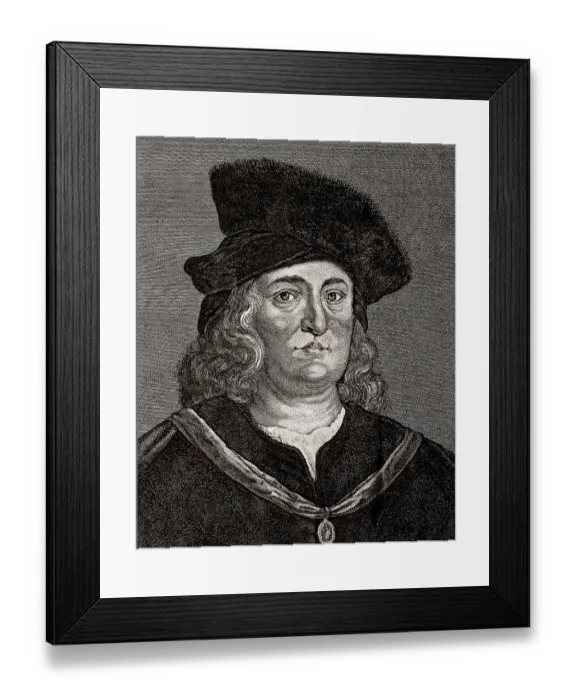 Framed Print : Philippus Theophrastus Aureolus Bombast von Hohenheim or Paracelsus