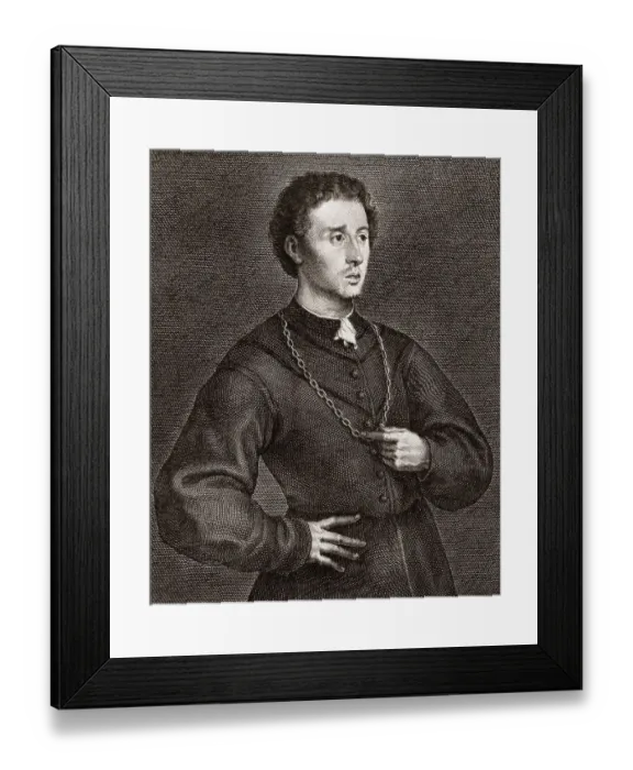 Framed Print : Pietro Aretino, 1492 - 1556, an Italian author Framed Print : Pietro Aretino, 1492 - 1556, an Italian author