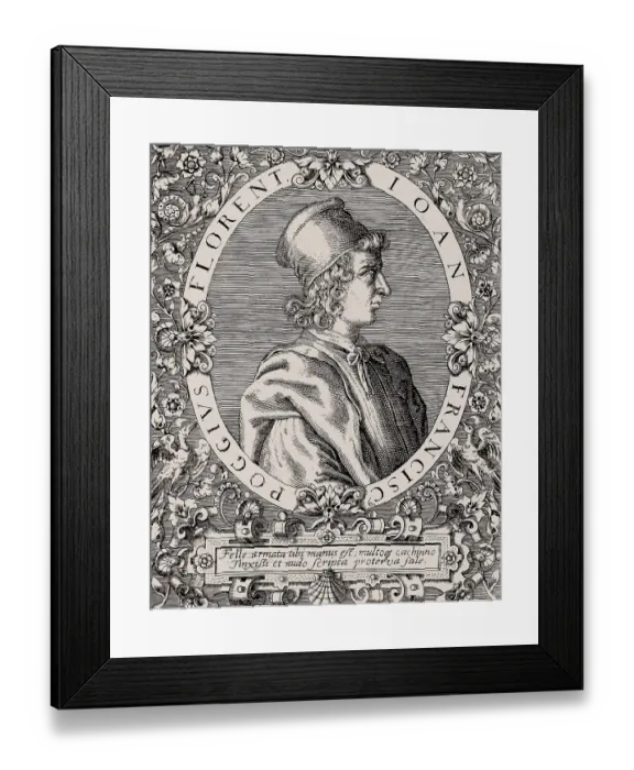 Framed Print : Gian Francesco Poggio Bracciolini Framed Print : Gian Francesco Poggio Bracciolini