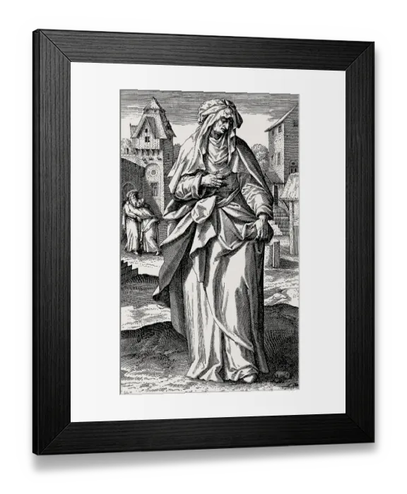 Framed Print : Saint Anne, mother of Virgin Mary