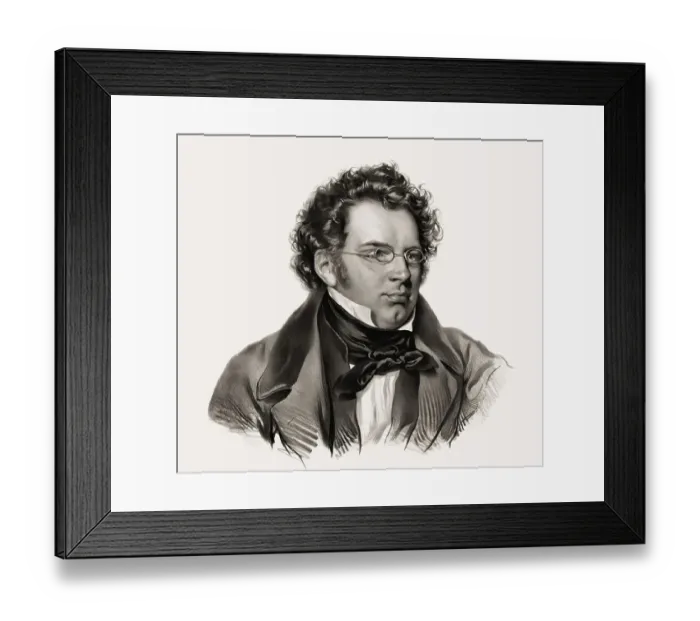 Framed Print : Franz Peter Schubert, 1797 - 1828 Framed Print : Franz Peter Schubert, 1797 - 1828