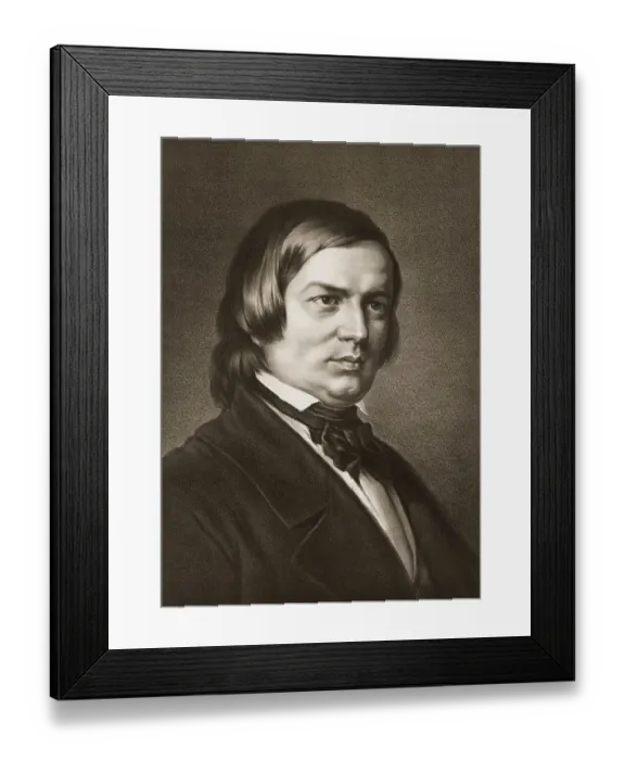 Framed Print : Robert Schumann, 1810 - 1856, German composer Framed Print : Robert Schumann, 1810 - 1856, German composer