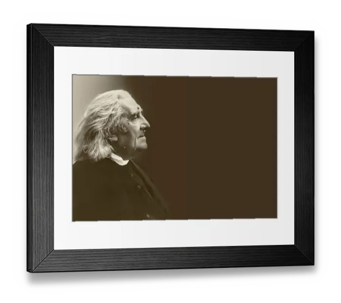 Framed Print : Portrait of Franz Liszt, 1811-1886