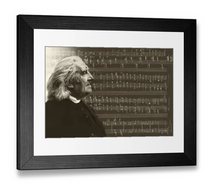 Framed Print : Portrait of Franz Liszt, 1811-1886