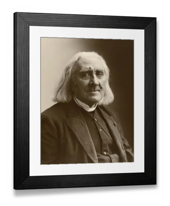 Framed Print : Portrait of Franz Liszt, 1811-1886 Framed Print : Portrait of Franz Liszt, 1811-1886