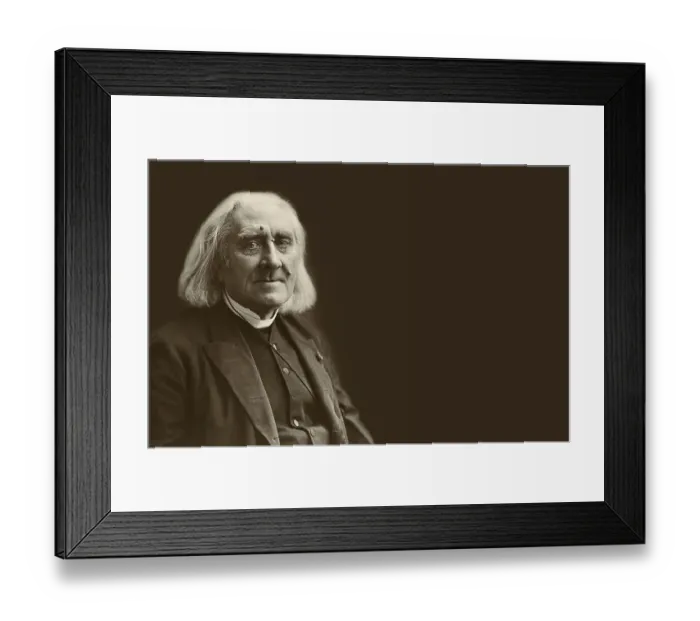 Framed Print : Portrait of Franz Liszt, 1811-1886
