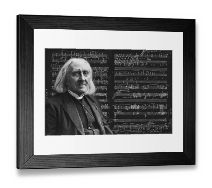 Framed Print : Portrait of Franz Liszt, 1811-1886