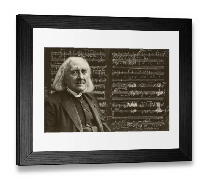 Framed Print : Portrait of Franz Liszt, 1811-1886 Framed Print : Portrait of Franz Liszt, 1811-1886
