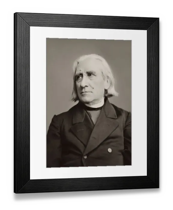 Framed Print : Portrait of Franz Liszt, 1811-1886
