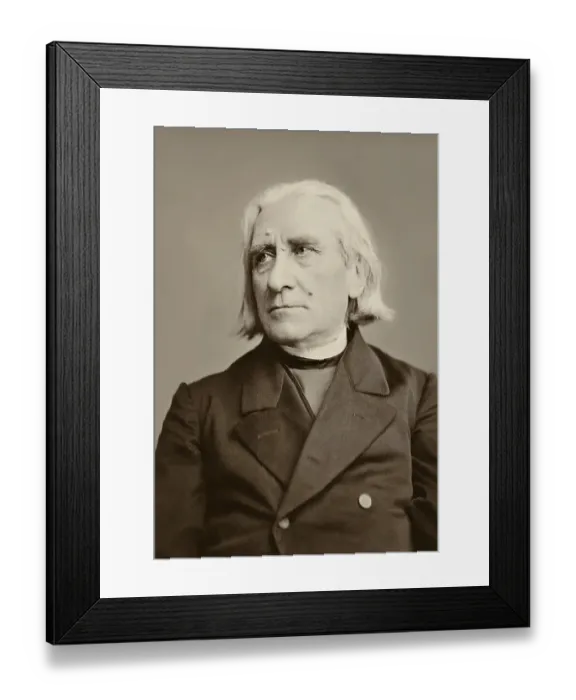 Framed Print : Portrait of Franz Liszt, 1811-1886 Framed Print : Portrait of Franz Liszt, 1811-1886