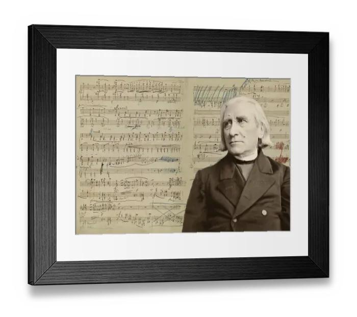 Framed Print : Portrait of Franz Liszt, 1811-1886 Framed Print : Portrait of Franz Liszt, 1811-1886