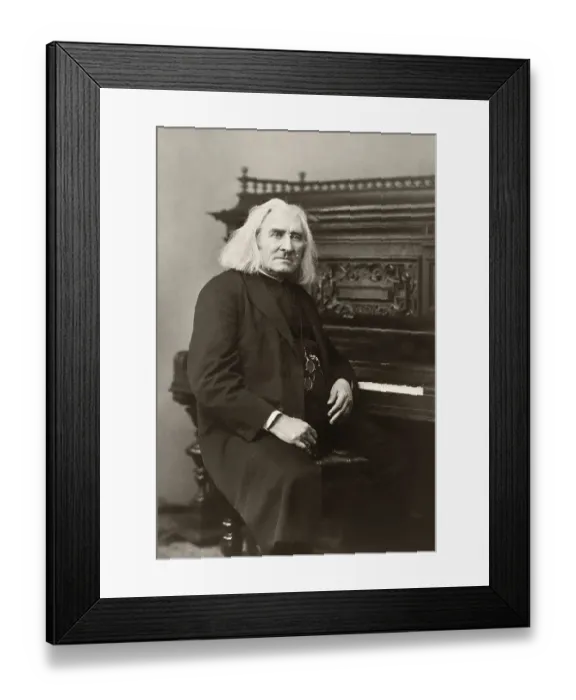 Framed Print : Portrait of Franz Liszt, 1811-1886