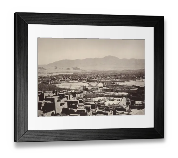 Framed Print : Old city of Kabul, Afghanistan, 1881, Asia