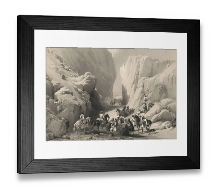 Framed Print : Bolan Pass from Dadur, Toba Kakar range