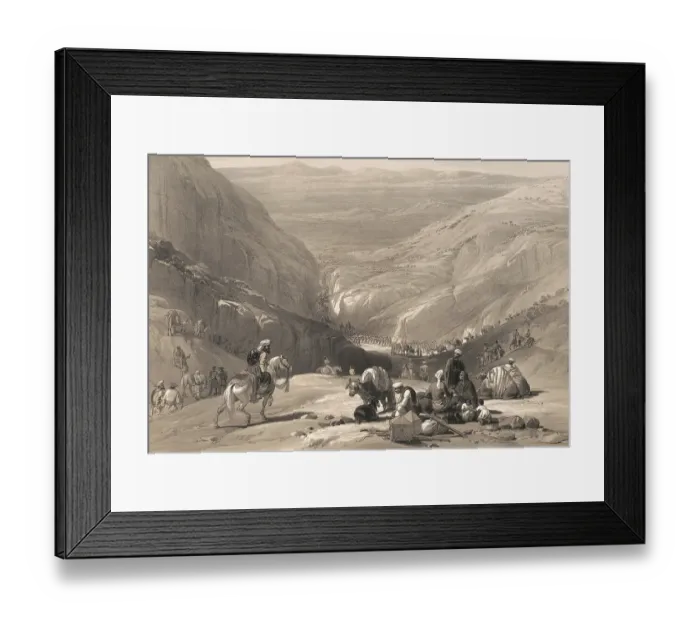 Framed Print : The second descent through the Siri-Kajaur Pass