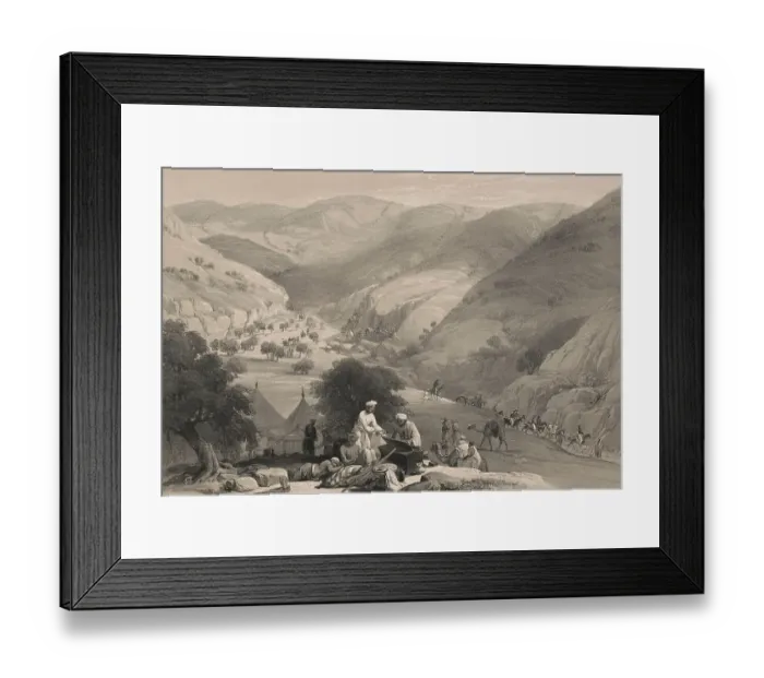 Framed Print : The third descent through the Siri-Kajaur Pass