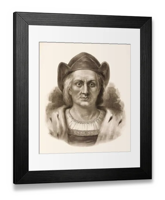 Framed Print : Christopher Columbus, 1451, 1506 Framed Print : Christopher Columbus, 1451, 1506
