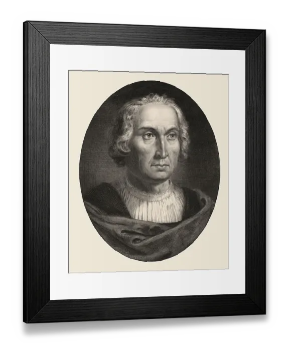 Framed Print : Christopher Columbus, 1451, 1506 Framed Print : Christopher Columbus, 1451, 1506
