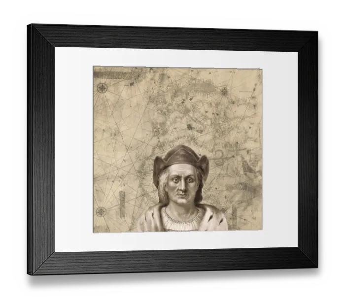 Framed Print : Christopher Columbus, 1451, 1506 Framed Print : Christopher Columbus, 1451, 1506