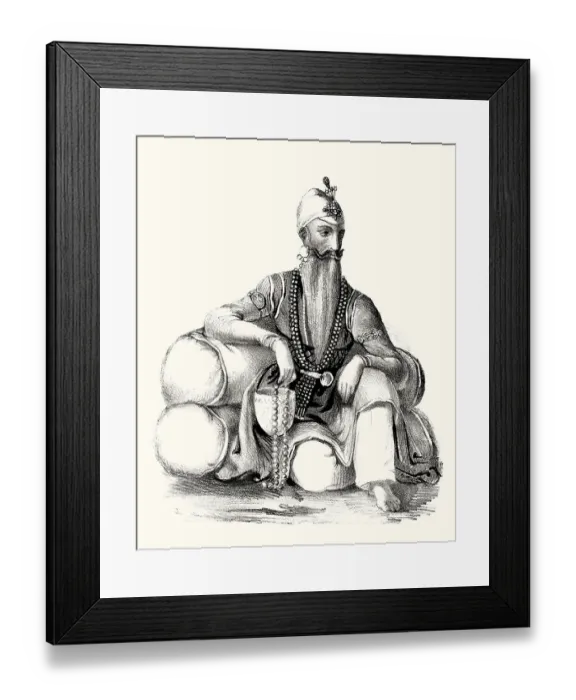 Framed Print : Maharaja Ranjit Singh, 1780 - 1839