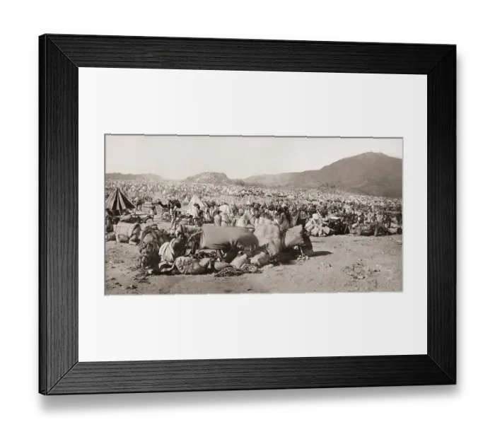 Framed Print : Pilgrims at Mount Arafat, east of Mecca