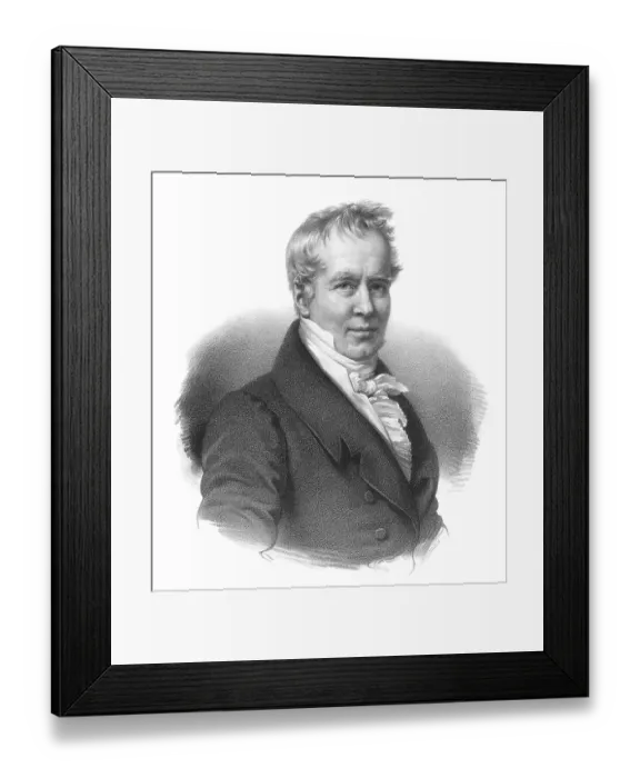 Framed Print : Friedrich Wilhelm Heinrich Alexander von Humboldt Framed Print : Friedrich Wilhelm Heinrich Alexander von Humboldt