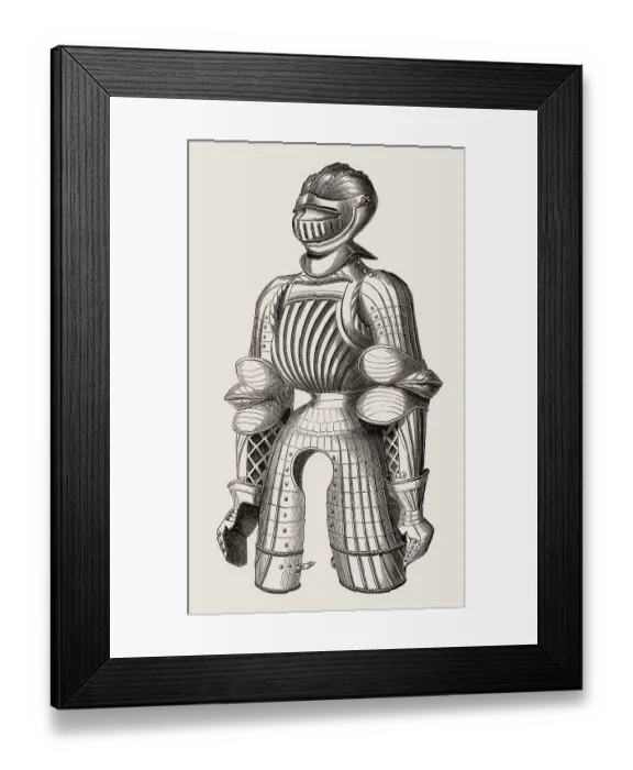 Framed Print : Maximilian armour, early 16th-century German