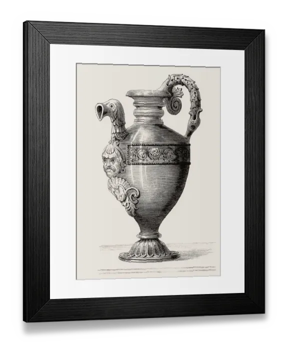 Framed Print : German coffee pot, Faience, 16th century Framed Print : German coffee pot, Faience, 16th century