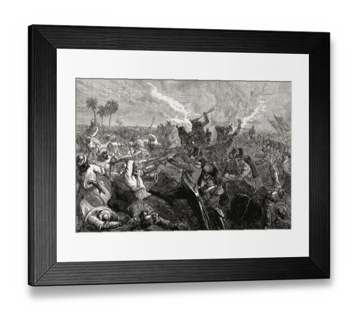 Framed Print : The Battle of Ferozeshah, First Anglo-Sikh War