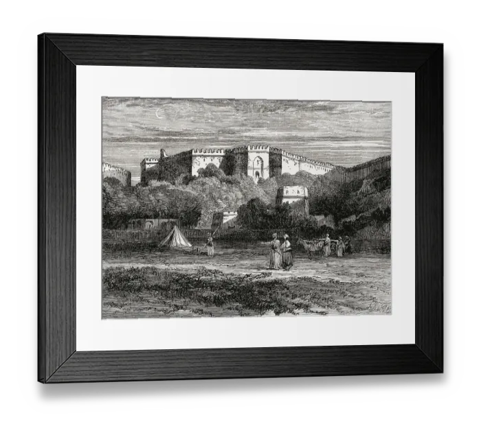 Framed Print : View of Rohtas Fort, 16th-century fortress Framed Print : View of Rohtas Fort, 16th-century fortress